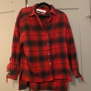 Iro oversized checkered flannel. Size 34